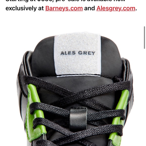 Ales Grey Hi top leather sneakers - Picture 8 of 15